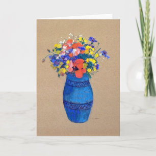 Vase of Flowers, Redon Card