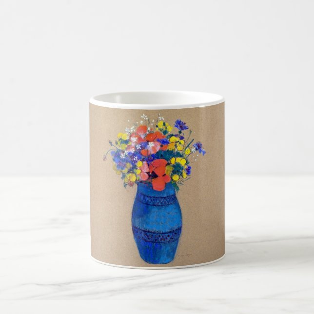 Vase of Flowers, Redon Coffee Mug (Center)