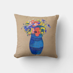 Vase of Flowers, Redon Cushion