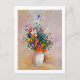 Vase of Flowers, Redon Postcard