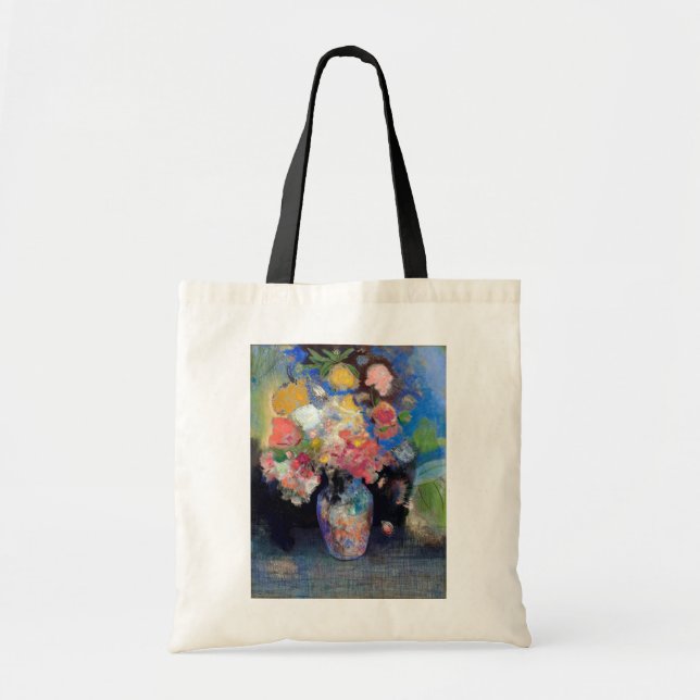 Vase of Flowers, Redon Tote Bag (Front)