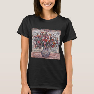 Vase of Flowers, Zinnias by Maurice Prendergast T-Shirt