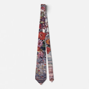Vase of Flowers, Zinnias by Maurice Prendergast Tie