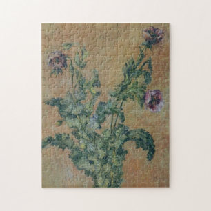 Vase of Poppies Monet Fine Art Jigsaw Puzzle