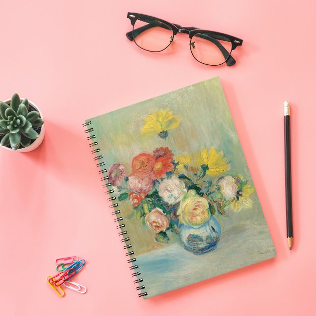 Vase of Roses and Dahlias | Renoir Notebook (Creator Uploaded)