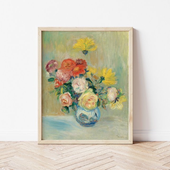 Vase of Roses and Dahlias | Renoir Poster (Creator Uploaded)