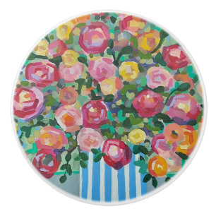 Vase of roses Ceramic Pull