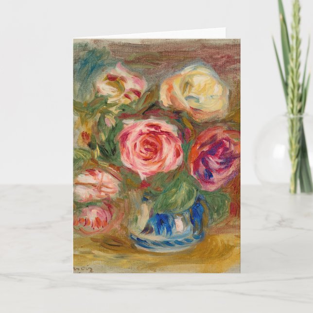 Vase of Roses | Renoir Card (Front)