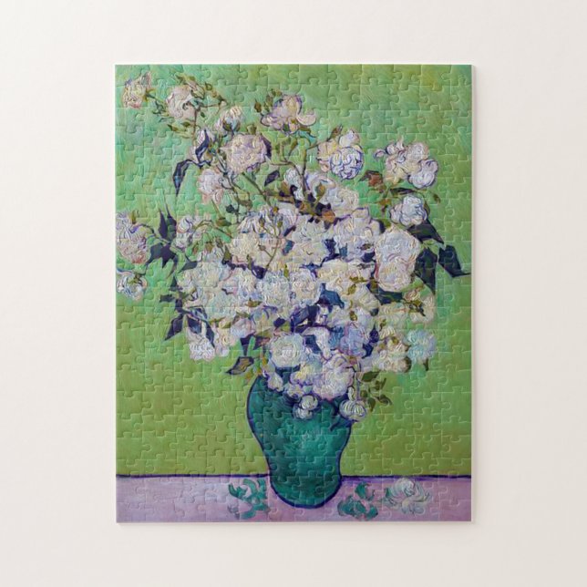 Vase of Roses, Vincent van Gogh Jigsaw Puzzle (Vertical)
