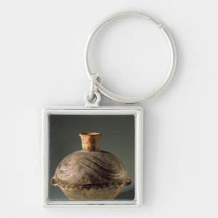 Vase painted with a spiral pattern, from Gansu Key Ring