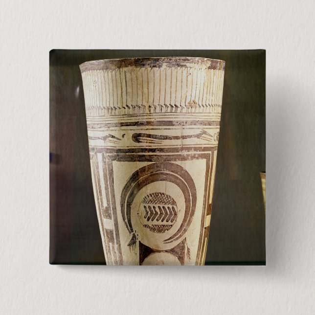 Vase, Style I, from Susa, Iran, 5000-4000 BC 15 Cm Square Badge (Front)