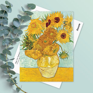 Vase Twelve Sunflowers Vincent van Gogh Postcard