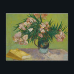 Vase w Oleanders & Books by Van Gogh Postcard<br><div class="desc">Van Gogh - a celebration of the Masters of Art</div>