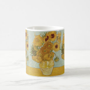 Vase with 12 sunflowers - Vincent Van Gogh Coffee Mug