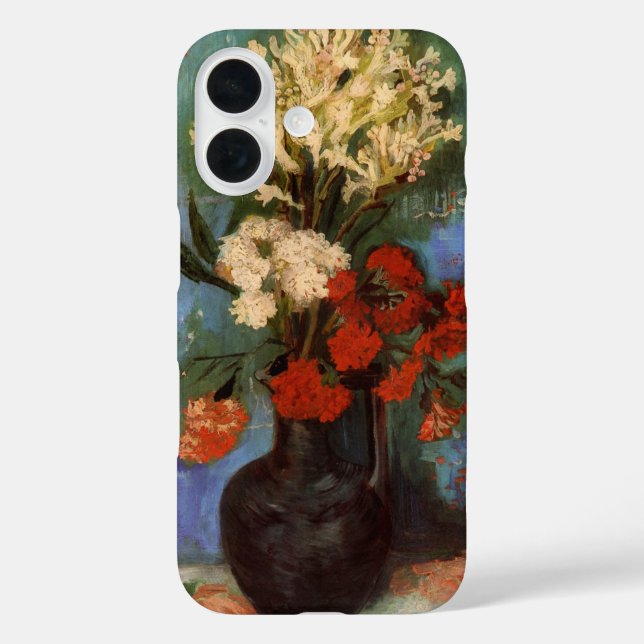 Vase with Carnations by Vincent van Gogh Case-Mate iPhone Case (Back)
