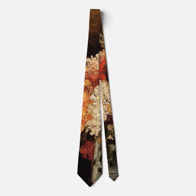 Vase with Carnations by Vincent van Gogh Tie (Front)