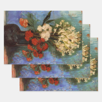 Vase with Carnations by Vincent van Gogh Wrapping Paper Sheet
