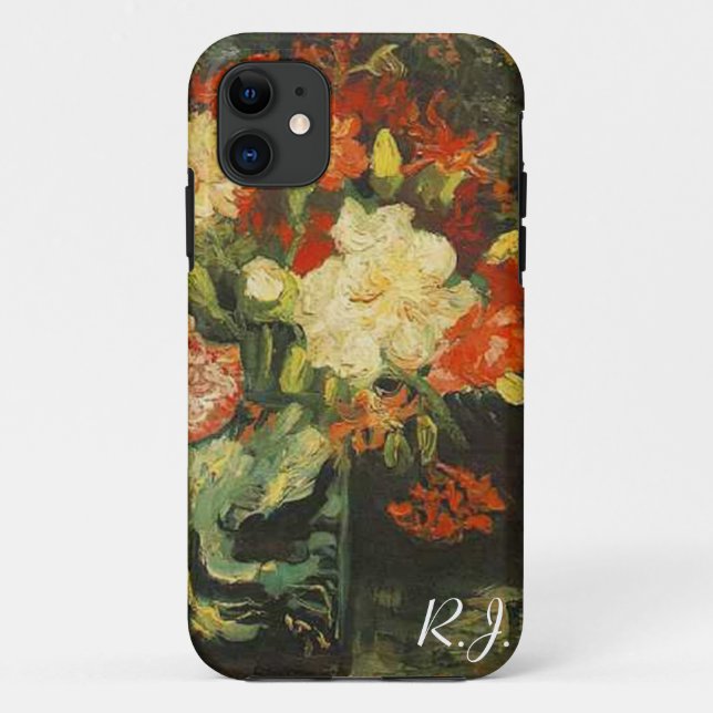 Vase with carnations,Vincent van Gogh Case-Mate iPhone Case (Back)