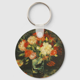 Vase with Carnations Vincent van Gogh Key Ring