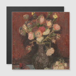 Vase with Chinese asters and gladioli van Gogh