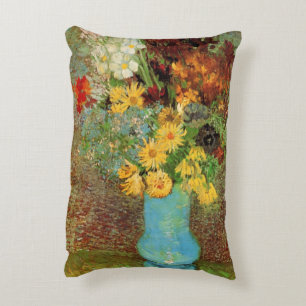 Vase with Daisies and Anemones by Vincent van Gogh Decorative Cushion