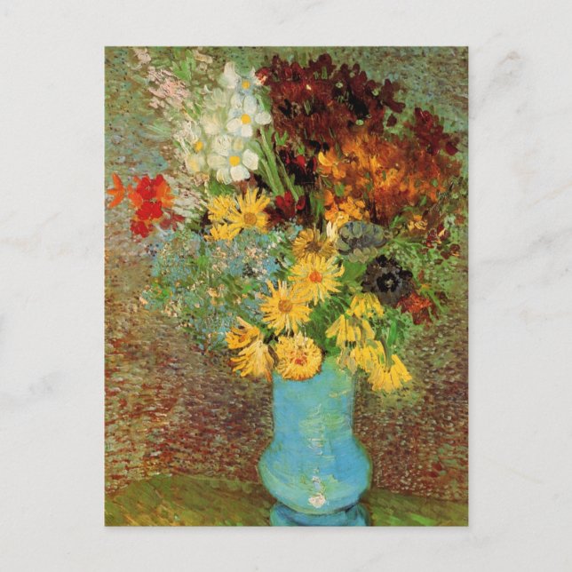 Vase with Daisies and Anemones by Vincent van Gogh Postcard (Front)