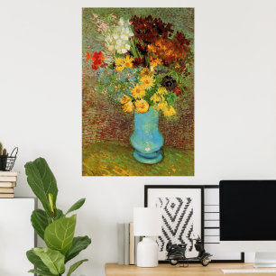 Vase with Daisies and Anemones by Vincent van Gogh Poster