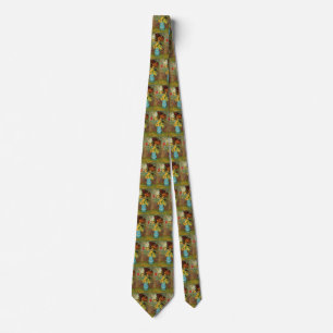 Vase with Daisies and Anemones by Vincent van Gogh Tie