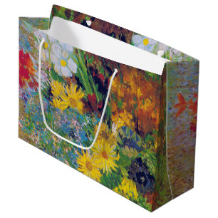 Vase with Daisies and Anemones, Van Gogh Large Gif Gift Bag