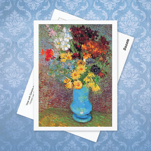 Vase with Daisies Anemones Vincent van Gogh Postcard