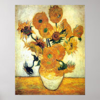 Vase with Fifteen Sunflowers by Vincent van Gogh