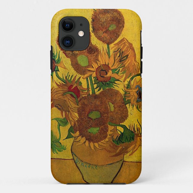 Vase with fifteen sunflowers Case-Mate iPhone case (Back)