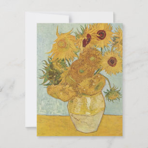 Vase with Fifteen Sunflowers Vincent van Gogh Postcard