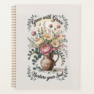 Vase With Florals Grow With Grace Quote Planner