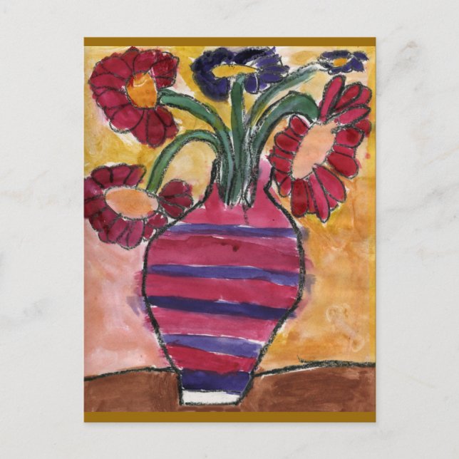 Vase with Flowers Postcard (Front)