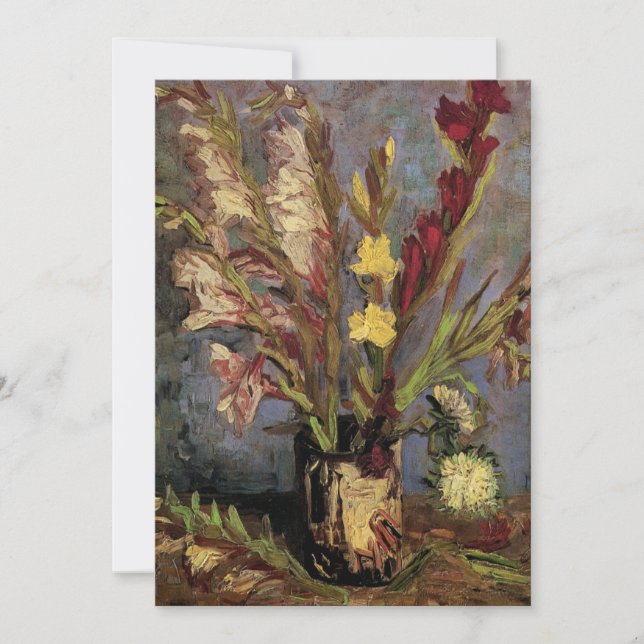 Vase with Gladioli by Vincent van Gogh (Front)