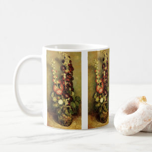 Vase with Hollyhocks by Vincent van Gogh Coffee Mug