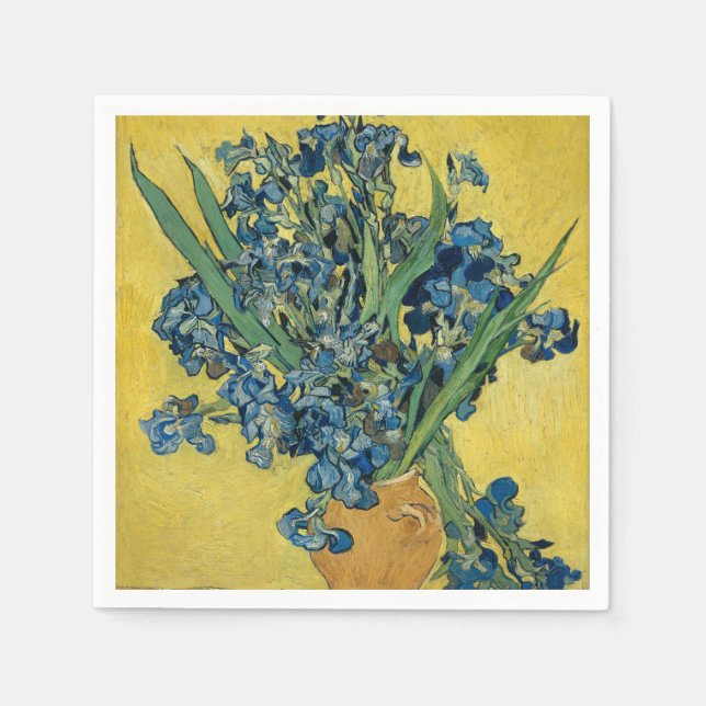 Vase with Irises by Van Gogh Napkin (Front)