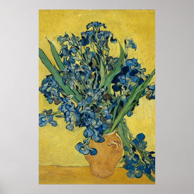 Vase with Irises by Van Gogh - Still Life Poster (Front)