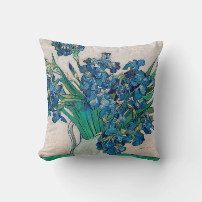 Vase with Irises, Van Gogh Cushion (Front)