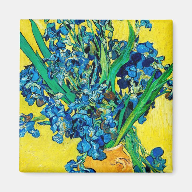 Vase with Irises, Van Gogh Magnet (Front)
