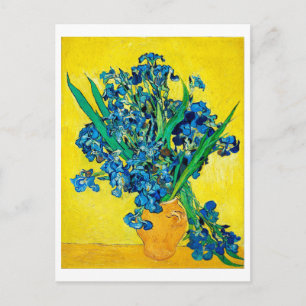 Vase with Irises, Van Gogh Postcard