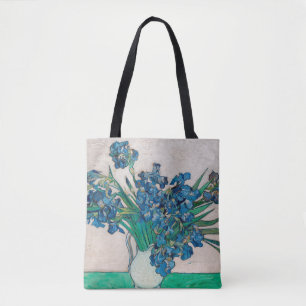 Vase with Irises, Van Gogh Tote Bag
