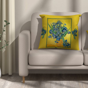Vase with Irises , Vincent Van Gogh Cushion