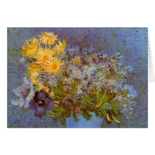 Vase with Lilacs and Daisies by Vincent van Gogh