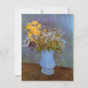 Vase with Lilacs and Daisies by Vincent van Gogh