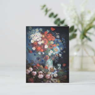 Vase with meadow flowers and roses by Van Gogh Holiday Postcard