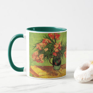 Vase with Oleanders and Books by Vincent van Gogh Mug