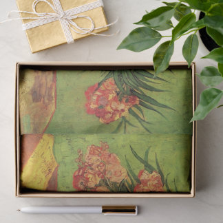 Vase with Oleanders and Books by Vincent van Gogh Tissue Paper