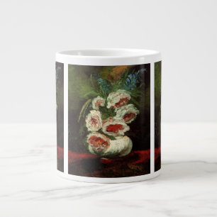 Vase with Peonies by Vincent van Gogh Large Coffee Mug